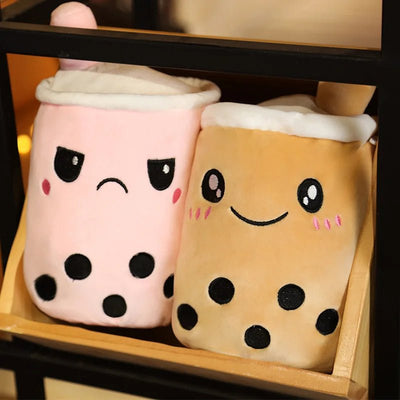 Plushie Reversible Boba Tea Toy, 6-10" | 15-25 cm plush toy – – – Image 6 | Plushie Produce
