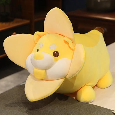 Plushie Shiba Inu as a Banana, 10-24" | 25-60 cm plush toy – – – Image 1 | Plushie Produce