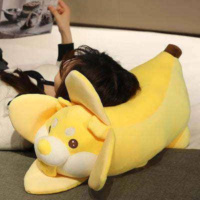 Plushie Shiba Inu as a Banana, 10-24" | 25-60 cm plush toy – – – Image 8 | Plushie Produce