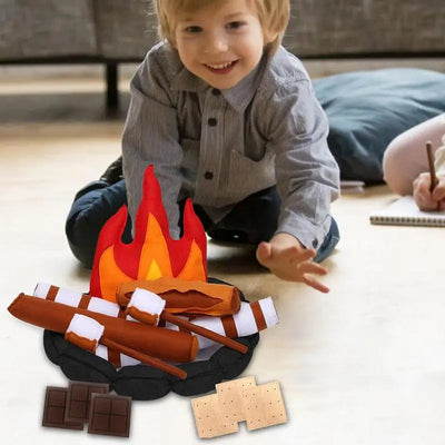 Plushie S'mores Campfire Play Set, 16" | 40 cm plush toy – – – Image 4 | Plushie Produce
