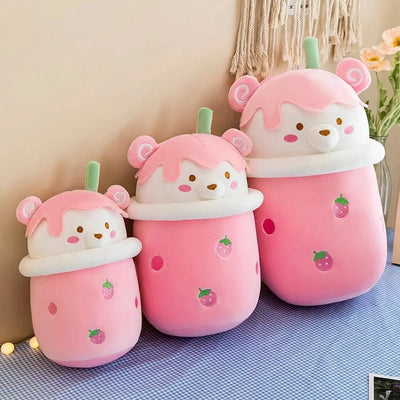 Plushie Teddy Bear Boba Teas, Three Styles, 10-16" | 25-40 cm plush toy – – – Image 3 | Plushie Produce