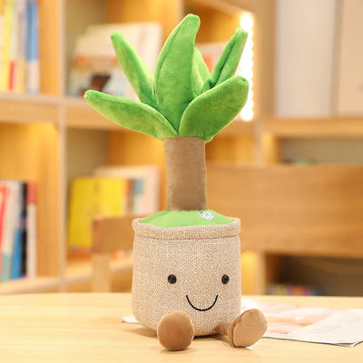 Potted Dragon Tree Succulent Plushie, Four Colors, 14" | 35 cm plush toy – – Green – Image 3 | Plushie Produce