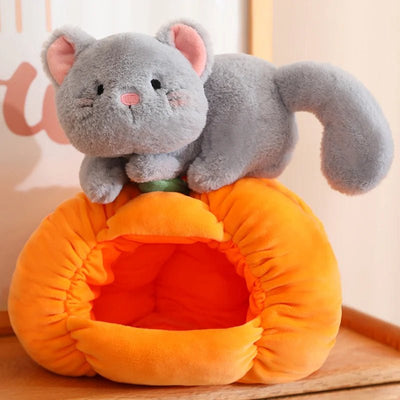 Pumpkin Plushie with Hidden Stuffed Animal plush toy – – – Image 1 | Plushie Produce