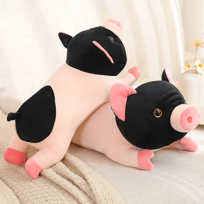 Realistic Black and Pink Pig Plushie, 8-24" | 20-60 cm plush toy – – – Image 10 | Plushie Produce