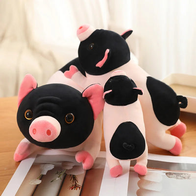 Realistic Black and Pink Pig Plushie, 8-24" | 20-60 cm plush toy – – – Image 5 | Plushie Produce