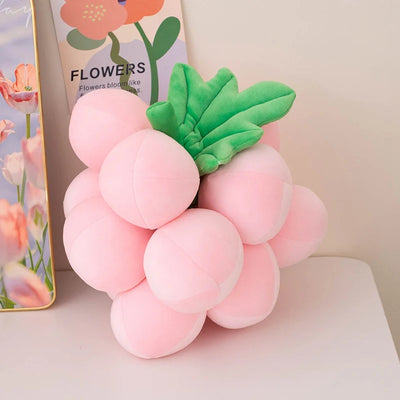Realistic Grape Plushies, Five Colors, 9-14" | 22-35 cm plush toy – – Pink – Image 5 | Plushie Produce