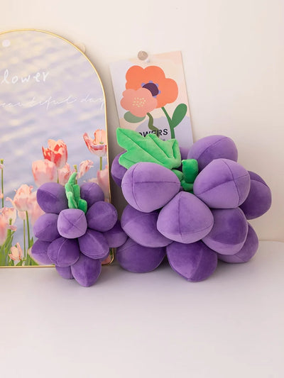 Realistic Grape Plushies, Five Colors, 9-14" | 22-35 cm plush toy – – Purple – Image 6 | Plushie Produce