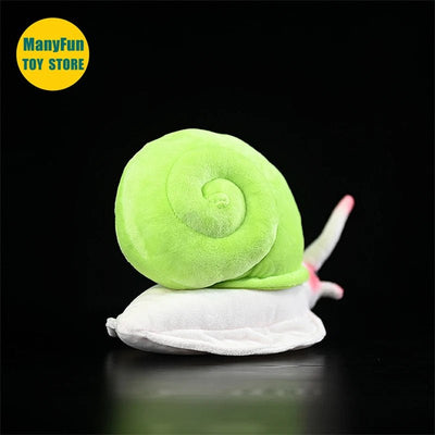 Realistic Green Land Snail Plushie, 10" | 25 cm plush toy – – – Image 3 | Plushie Produce