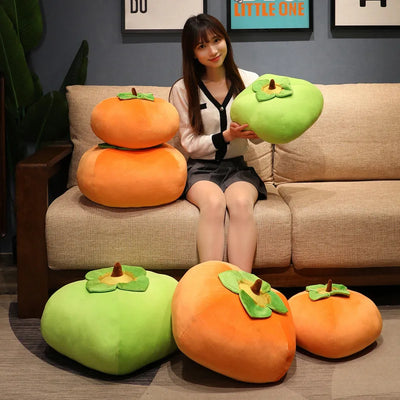 Realistic Persimmon Plushie, Two Colors, 12-16" | 30-40 cm plush toy – – – Image 2 | Plushie Produce
