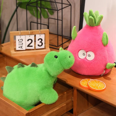 Reversible Dragon Fruit and Dinosaur Plushie – 2-in-1 Plush Toy plush toy – – – Image 8 | Plushie Produce