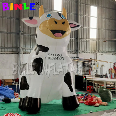 Sitting Inflatable Cow – Giant Customizable Cow Decoration plush toy – – – Image 3 | Plushie Produce