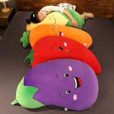 Smiling Vegetable Plush Toy, Four Veggies, 12-20" | 30-50 cm plush toy – – – Image 10 | Plushie Produce
