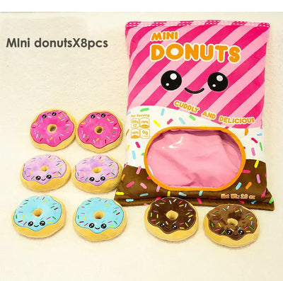 Snack Bag Pillow Plush Toy, Eight Styles, 16" | 40 cm plush toy – – Donuts (8 pieces) – Image 9 | Plushie Produce