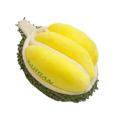 Squeaky Durian Plushie Dog Toy – Interactive Plush Food for Pets plush toy – – – Image 3 | Plushie Produce