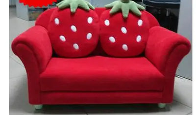 Strawberry Dream Children's Couch Set - Four Colors plush toy – – Red 2-person Couch – Image 6 | Plushie Produce