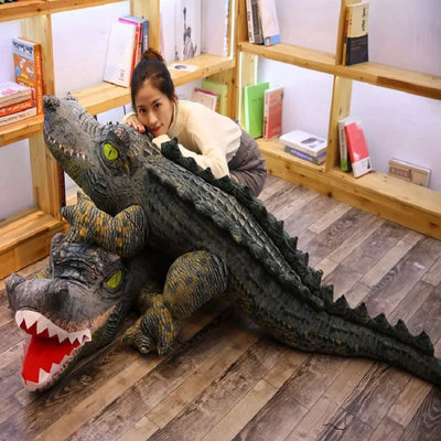 Ultimate Jumbo Lifelike Crocodile Plushie, Two Styles, 6.5' | 200 cm plush toy – – – Image 2 | Plushie Produce