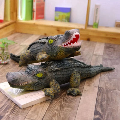 Ultimate Jumbo Lifelike Crocodile Plushie, Two Styles, 6.5' | 200 cm plush toy – – – Image 5 | Plushie Produce