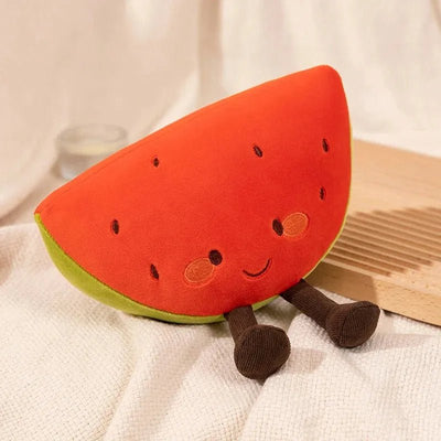 Watermelon Wedge Plushie with Seeds, 8" | 20 cm plush toy – – – Image 1 | Plushie Produce