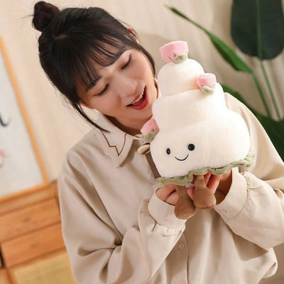 Wedding Cake Plushie, Two Colors, 12" | 30 cm plush toy – – – Image 3 | Plushie Produce