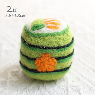 Wool Felt Sushi Plushies – Realistic Mini Food Plush Toys plush toy – – C – Image 7 | Plushie Produce