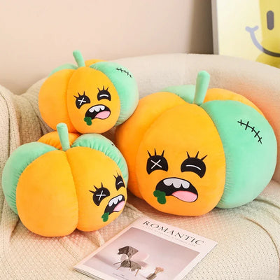 Zombie Pumpkin Plushie, 10-16" | 25-40 cm plush toy – – – Image 2 | Plushie Produce