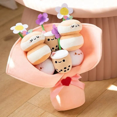 Bubble Tea Bouquet Plushie, 12 in | 30 cm plush toy – – – Image 1 | Plushie Produce
