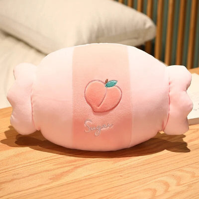 Candy Hand Warmer Plushie, Eight Designs, 13" | 32 cm plush toy – – Peach A – Image 8 | Plushie Produce