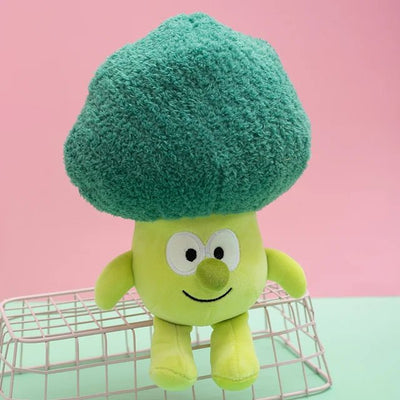 Cartoon Broccoli Plushie, 10" | 26 cm plush toy – – – Image 1 | Plushie Produce