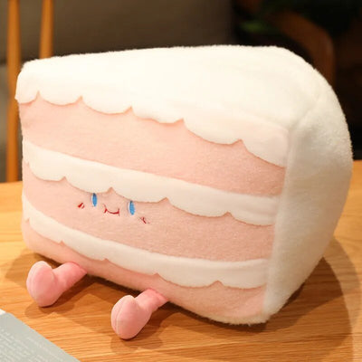 Cartoon Slice of Cake Plushie, 8-20" | 20-50 cm plush toy – – Strawberry – Image 2 | Plushie Produce