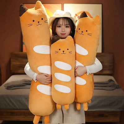Cat Baguette Body Pillow, 2-3.3' | 60-100 cm plush toy – – – Image 2 | Plushie Produce