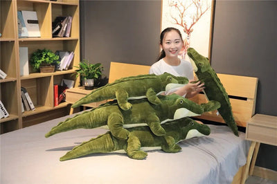 Closed-Mouth Crocodile Stuffed Animal, 3-3.9' | 90-120 cm plush toy – – – Image 7 | Plushie Produce
