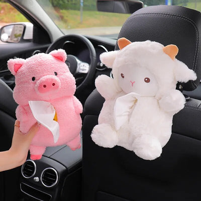 Farm Stuffed Animal Tissue Holder, Three Animals, 11" | 27 cm plush toy – – – Image 3 | Plushie Produce
