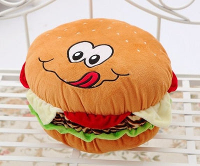 Funny Face Hamburger Plush Toy, 12-16" | 30-40 cm plush toy – – – Image 1 | Plushie Produce