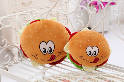 Funny Face Hamburger Plush Toy, 12-16" | 30-40 cm plush toy – – – Image 2 | Plushie Produce