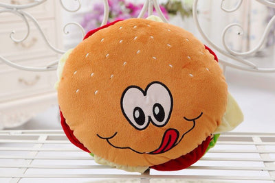 Funny Face Hamburger Plush Toy, 12-16" | 30-40 cm plush toy – – – Image 3 | Plushie Produce