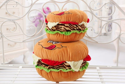 Funny Face Hamburger Plush Toy, 12-16" | 30-40 cm plush toy – – – Image 4 | Plushie Produce