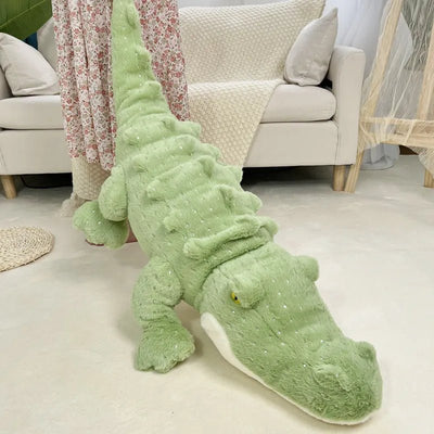 Jumbo Green Crocodile Plushie, 1.8-3.8' | 55-115 cm plush toy – – 1.8 ft (55cm) – Image 1 | Plushie Produce