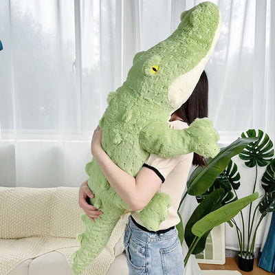 Jumbo Green Crocodile Plushie, 1.8-3.8' | 55-115 cm plush toy – – – Image 2 | Plushie Produce