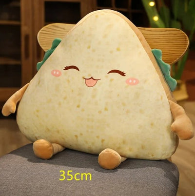 Kawaii Sandwich Slice Plushie: Four Styles, 12-18 in | 30-45 cm plush toy – – 35cm squinting – Image 15 | Plushie Produce