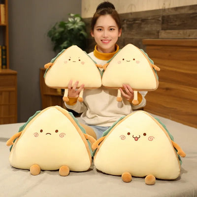 Kawaii Sandwich Slice Plushie: Four Styles, 12-18 in | 30-45 cm plush toy – – – Image 1 | Plushie Produce
