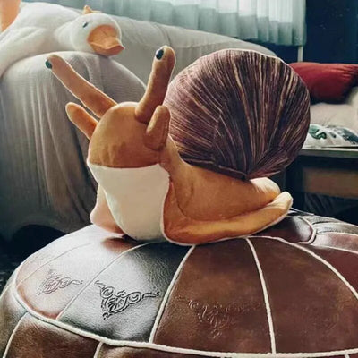 Large Realistic Land Snail Stuffed Animal, 16" | 40 cm plush toy – – – Image 1 | Plushie Produce