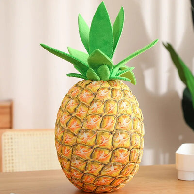 Lifelike Pineapple Plushie, Two Styles, 19" | 48 cm plush toy – – Yellow – Image 5 | Plushie Produce