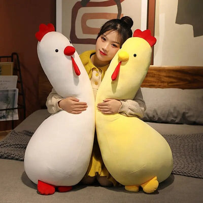 Long-Necked Squishy Chicken Plushie, Two Colors, 16-39" | 40-100 cm plush toy – – – Image 2 | Plushie Produce