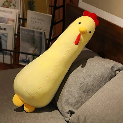 Long-Necked Squishy Chicken Plushie, Two Colors, 16-39" | 40-100 cm plush toy – – Yellow – Image 3 | Plushie Produce