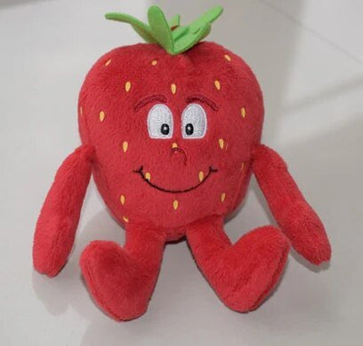 Plushie Assorted Fruit and Veggie Plushies, 10" | 25 cm plush toy – – Mini Strawberry (keychain size) – Image 13 | Plushie Produce