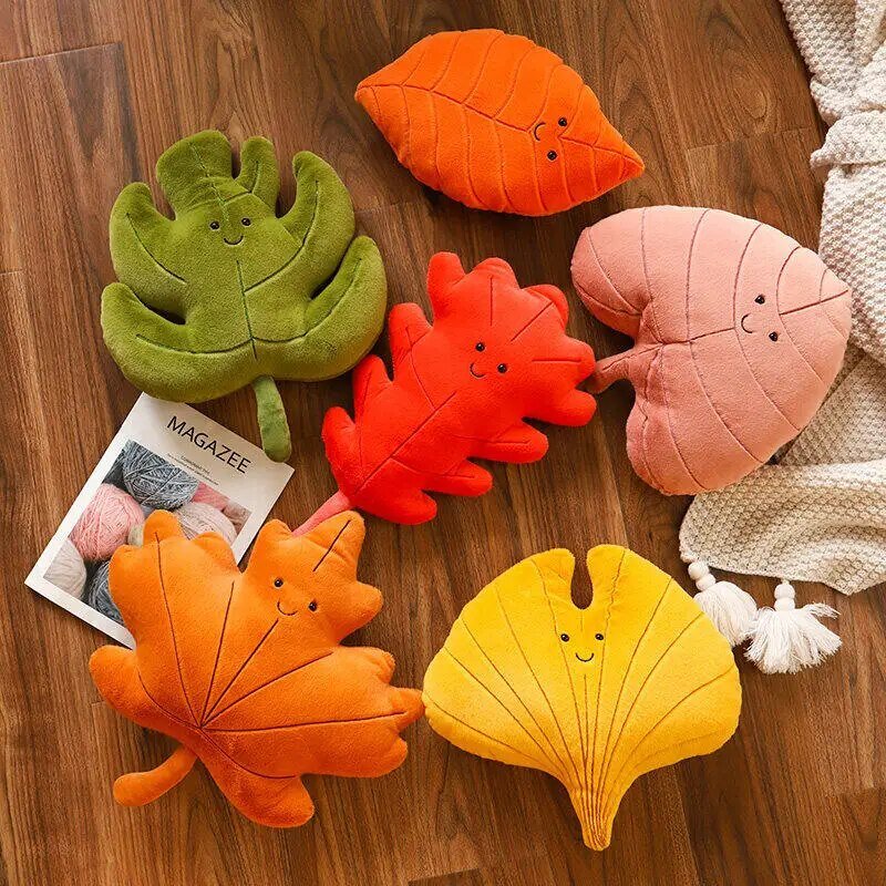 Plushie Autumn Leaf Collection- Fall Decor, Six Styles, 14" | 35 cm plush toy – – – Image 9 | Plushie Produce