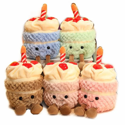 Plushie Birthday Cupcake, Five Colors, 10" | 26 cm plush toy – – – Image 1 | Plushie Produce