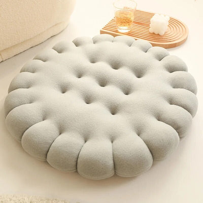 Plushie Biscuit Seat Cushion- 8 Styles, 18-22" | 45-55 cm plush toy – – Round Gray – Image 8 | Plushie Produce