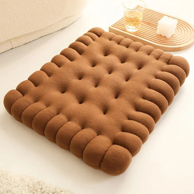 Plushie Biscuit Seat Cushion- 8 Styles, 18-22" | 45-55 cm plush toy – – Square Brown – Image 6 | Plushie Produce