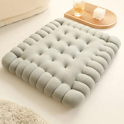 Plushie Biscuit Seat Cushion- 8 Styles, 18-22" | 45-55 cm plush toy – – Square Gray – Image 5 | Plushie Produce